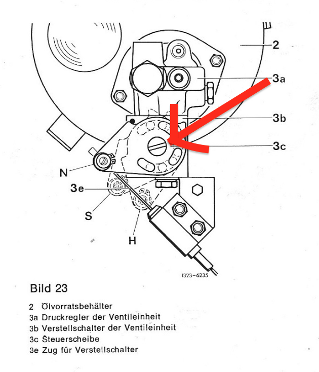 Mercedes Benz HPF Regulator Switch Unit Screw, Mercedes Benz. W116